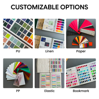 Cuaderno de Tapa Dura de PU OEM con Encuadernación Cosida, Logotipo de Marca Personalizado y Páginas Interiores a Medida