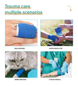 Vendaje autoadhesivo, vendaje atlético, elástico cohesivo, calcetín <span class=keywords><strong>de</strong></span> fútbol, cinta cohesiva no tejida para juegos <span class=keywords><strong>de</strong></span> fútbol - Product Image 5