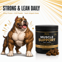 Friandises à Mâcher Tendres pour Chiens Seniors : Soutien Musculaire avec Protéines de Lactosérum, Énergie et Force pour un Corps Sain – Soin Quotidien Naturel Premium Marque Blanche