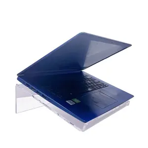 Suporte de notebook universal resistente, suporte de plataforma para notebook, com inclinação, suporte de teclado acrílico para casa e escritório