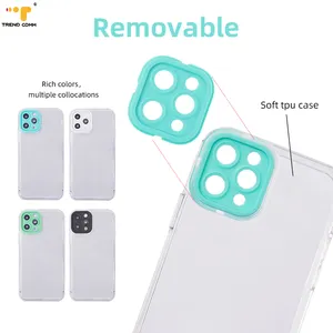 2023 Wholesale Stock 1.5mm Clear Lens Protective Cover Detachable Colorful For Huawei Nova 9 Black TPU Case