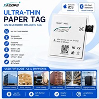 Rastreador Bluetooth Ultrafino, Etiqueta de Papel, Dispositivo de Rastreo de Ubicación IOS, Sin Tarjeta SIM, Batería de Larga Duración para Bolsos y Carteras