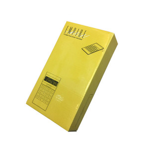 Empire 10 Digit Dual Power Calculator Yellow Solar Powered Desktop Calculator - Product Image 1