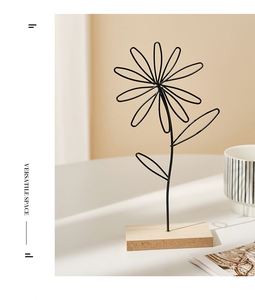 Décoration florale artisanale en fer, créative pour la maison, la chambre, la table, le porche, le meuble à vin, artisanat en métal - Product Image 6