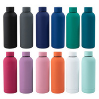 Bouteille d'eau à petite ouverture en acier inoxydable 304/316, grande capacité 500/750/1000 ml, résistante à l'abrasion, avec logo personnalisable