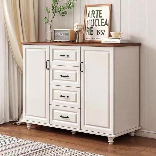 Solid Wood Dresser with Drawers and Doors, Modern Storage Cabinet for Bedroom, 3/4 Drawer Available