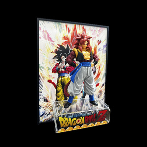 DRAGON BAII Super <span class=keywords><strong>Saiyan</strong></span> <span class=keywords><strong>4</strong></span> <span class=keywords><strong>Gogeta</strong></span> estereográfica 3D imagen enmarcada figura de Anime pintura creativa adorno de pared de escritorio - Product Image 6