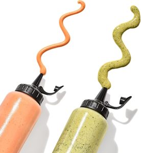 Microwave Safe Plastic Salad Spice Squeeze Oil Jug Seasoning Bottle Soy <b>Sauce</b> Can for Kitchen Back School Essential - Product Image 2