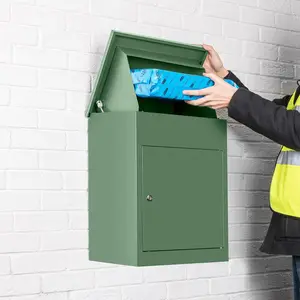 Smart Post Parcel Drop Box For Mail And Parcel Outdoor Wall Mounted Parcel Delivery Box Drop Off