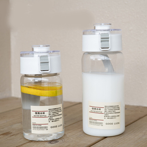 2024 Amazones étudiants de haute qualité transparent sport fitness bouteille d'eau en plastique avec infuseur à thé - Product Image 3