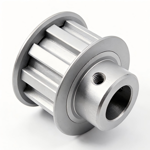 Polea de sincronización T10 de aleación de aluminio, 32 dientes, 25 mm de ancho, uso industrial OEM, aluminio/acero, aplicable a maquinaria de embalaje, brazos robóticos - Product Image 3