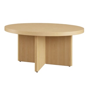 Rãnh hiện đại Vòng phòng khách đồ nội thất MDF gỗ làm tổ Bàn cà phê - Product Image 3