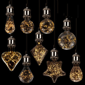 Plafonnier led en fil de cuivre, ampoules E27, G80, G95, G125, ST64, <span class=keywords><strong>lampe</strong></span> plafonnier, éclairage d'intérieur, décoration pour la maison, une fête, un hôtel ou un mariage - Product Image 2