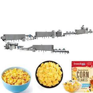Breakfast Cereal Corn Flakes making machine corn flakes cereals flakes production line Small Automatic Cereal Rice Puffed Corn S