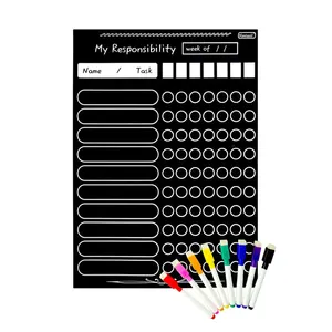 Plain White and Black Bilingual Calendars A3 A4 A5 Magnetic Sticker Blanks