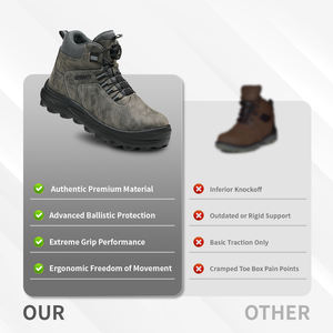 2025 OEM stivali da lavoro industriali leggeri traspiranti in acciaio impermeabile per donne uomini scarpe di sicurezza invernali per la fabbrica - Product Image 2