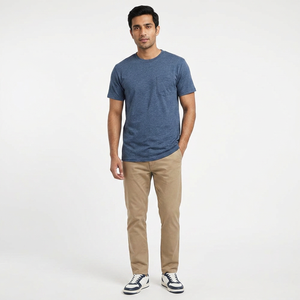 Camiseta de Verano de Alta Calidad 100% Algodón con Logotipo Personalizado, Camisetas Lisas para Hombre, Algodón Premium de 240 g/m² - Product Image 1