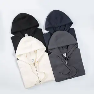 360 G 65% 년 면 35% 년 폴리에스테 안쪽 양털 Hoody 제조자 공백 가득 차있는 Zip 위로 Hoodie