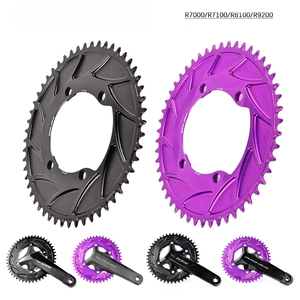 Cache-<span class=keywords><strong>pédalier</strong></span> aérodynamique pour vélos de route R7000/R7100/R8100/R9200, en alliage d'aluminium 110BCD - Product Image 1