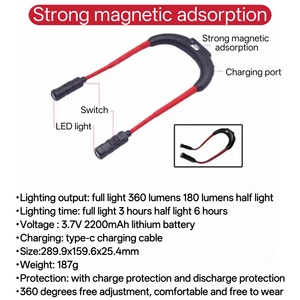 Luce <span class=keywords><strong>da</strong></span> <span class=keywords><strong>Lavoro</strong></span> LED JTC7202 per Riparazioni Auto, 360lm, Batteria agli Ioni di Litio, Luce <span class=keywords><strong>da</strong></span> Collo, <span class=keywords><strong>Torcia</strong></span> di Emergenza per Attrezzi Veicolari - Product Image 2