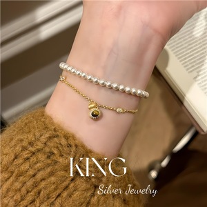 King Silver Jewelry Gourd Pendant Necklace <b>Tiger</b> <b>Eye</b> Inlay 925 Sterling Silver Gold Plated Unisex Everyday Wear - Product Image 3