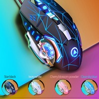 Mouse Komputer E-Sports New G15 Berkabel Antarmuka USB Desain Ergonomis Senyap dengan Lampu LED Backlit