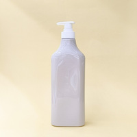 Emballage cosmétique en plastique PET rose, flacon vide de luxe pour hôtel, flacon de lotion pour le corps, flacon de shampooing, 800 ml, pour électrodéposition