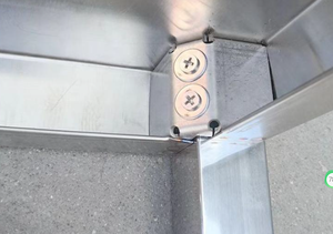 VICTORY KITCHEN Établi en acier inoxydable table de travail en inox avec dosseret (assemblage de pieds carrés avec bordures) équipement de restauration - Product Image 6