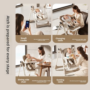 <span class=keywords><strong>Chaise</strong></span> haute pliable et réglable pour bébé avec fonctions de sécurité, en plastique, pour enfants de 3 mois et plus, usage domestique - Product Image 4