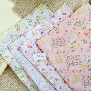 Papel de pera de nieve, papel suave para niñas, papel con diseño de flores pequeñas y frescas, papel de forro para ramos de flores, papel de fondo para cajas de regalo, papel de relleno. - Product Image 3