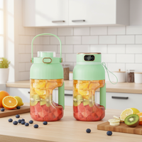 1200ml 10-blads roestvrijstalen automatische blender met multifunctioneel LED-display, draadloos oplaadbaar ontwerp, voor fruit en groenten