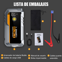 Kit de démarrage portable pour voiture OEM avec écran numérique, lumière LED, USB-A/USB-C, courant de crête 3200A