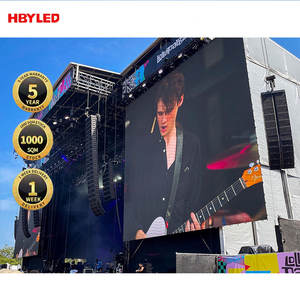 Panel de pared de <span class=keywords><strong>video</strong></span> de alquiler de señalización digital impermeable para exteriores P4 Pantalla LED gigante - Product Image 1