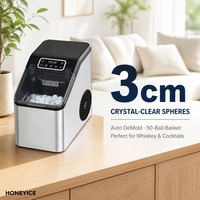 Máquina de Gelo Elétrica para Espaços de Coworking SC-6203, para Lounge de Escritório, 8 Bolas, 15/25 Minutos, 3cm, Cristal, Automática, <60dB, Hotel, OEM, CE, ETL