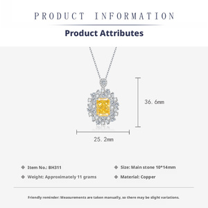 Nouveautés : Parure de bijoux en zircon glacé 10*14MM, plaqué or 18K de haute qualité, en cuivre inaltérable, colliers et bagues, cadeau de mariage - Product Image 2