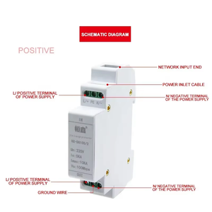 2-in-1 耐久性のある 220V ネットワーク電源サージプロテクター 10/100Mbps RJ45 雷保護装置 DIN レール SPD モジュール CCTV/IP カメラ用 - Product Image 5