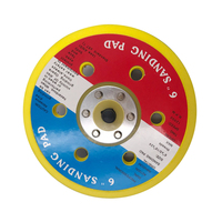 150mm 5/16 "-24 Draad Pu Klittenband Steunschijf Voor Air Sander En Dual Action Auto polijstmachine