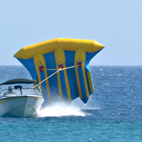 Flotteur gonflable Tube de pêche Bateau volant Ponton Blow up Banana Boats 6 sièges