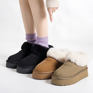 Plateforme de vente en gros : Bottes d'hiver Uggs à fourrure moelleuse pour femme, à semelle épaisse et souple, chaudes, respirantes, confortables, à enfiler, pour intérieur et extérieur - Product Image 6