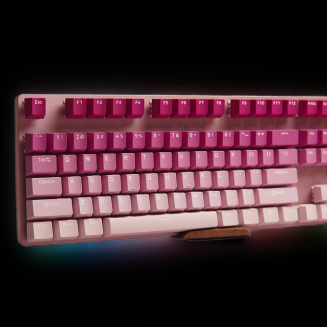 OSHID Custom OEM/DSA/ Cherry Keycaps Cherry Profile Gradient Green Double Shot PBT Plastic Keypad for Mechanical Keyboards