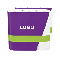 Papier toilette biodégradable jetable en pâte de bois vierge, doux et blanc, vente en gros en vrac pour usines, écologique