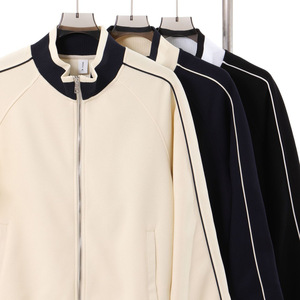 Produttori di abbigliamento personalizzato 380G collo stanup <span class=keywords><strong>uomo</strong></span> doppia cerniera felpa autunno e inverno coppia Cardigan Casual giacca - Product Image 4