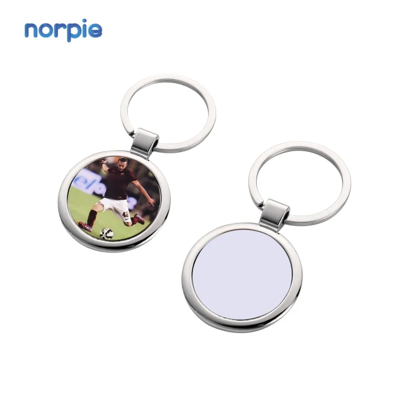 Custom metal keyring Cheap Price Promotional Blank Metal keychain Sublimation Keychains