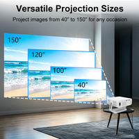 Proyektor LCD TV Baru 4k UHD Smart Movie Home Cinema Proyektor Video Beam Android Proyektor Portabel 4k Home Theater