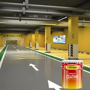 Professional Industrial High Gloss Abrasion-Resistant Durable Self-Leveling Two Components Epoxy Floor Coating Brush <b>for</b> Garages - Product Image 4