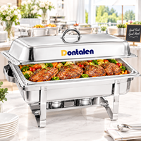 Matériel de restauration pour restaurants et hôtels, chauffe-plat électrique en acier inoxydable 201 9L, réchaud EcoChafer, bac à eau pour buffet