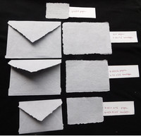 Biodegradable Eco-Friendly Deckle Edged Handmade Paper 250 GSM for Wedding Stationers & Calligraphers-Custom Sizes Available