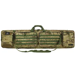 Çift taktik silah çantası sırt çantası 51 inç yumuşak silah durumda aralığı çekim ve avcılık için