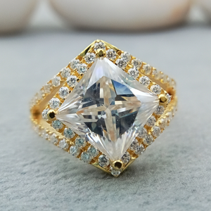 Anillo de Compromiso de Diamante de Moissanita VVS de Estilo Clásico BOJ JEWELS, Plata de Ley 925, Diamante Cultivado en Laboratorio, Personalizado - Product Image 2