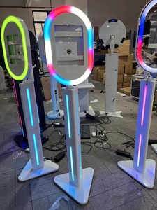 Tùy chỉnh giá rẻ Selfie iPad Photo Booth với vòng ánh sáng Wedding <span class=keywords><strong>party</strong></span> xách tay iPad photobooth máy ảnh gian hàng vỏ 12.9 iPad - Product Image 5